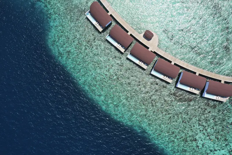 The Westin Maldives Miriandhoo Resort — aerial view (photo 7 of 8)